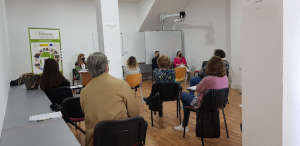 Sesión informativa del curso Gestión de llamadas de teleasistencia Ed. 2 en Lopera. Turno de mañana