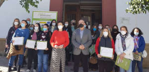 Entrega de Diplomas de los cursos de Gestión de llamadas de teleasistencia Ed. 1 y 2 en Lopera