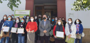 Entrega de Diplomas de los cursos de Gestión de llamadas de teleasistencia Ed. 1 y 2 en Lopera