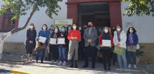 Entrega de Diplomas de los cursos de Gestión de llamadas de teleasistencia Ed. 1 y 2 en Lopera